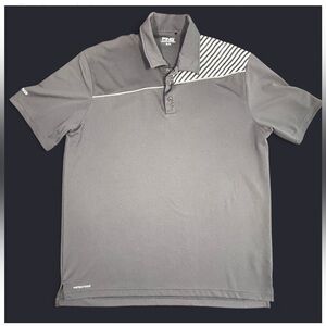 Ping Golf Polo Shirt Mens XL Gray Performance Sensor Cool Casual Golf Polo Shirt